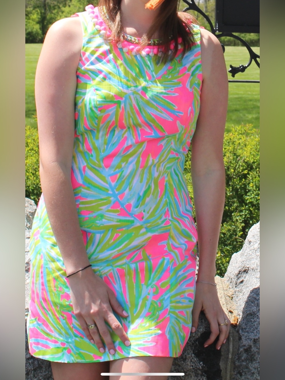 Lilly Pulitzer Shift Dress Palm Print